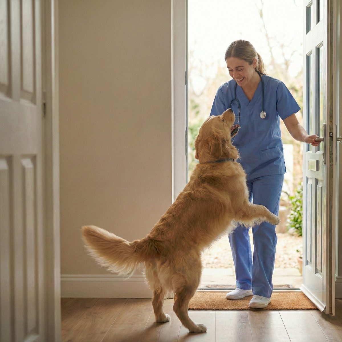 Happy pets with their Lapdog Vet Nurse Sitter